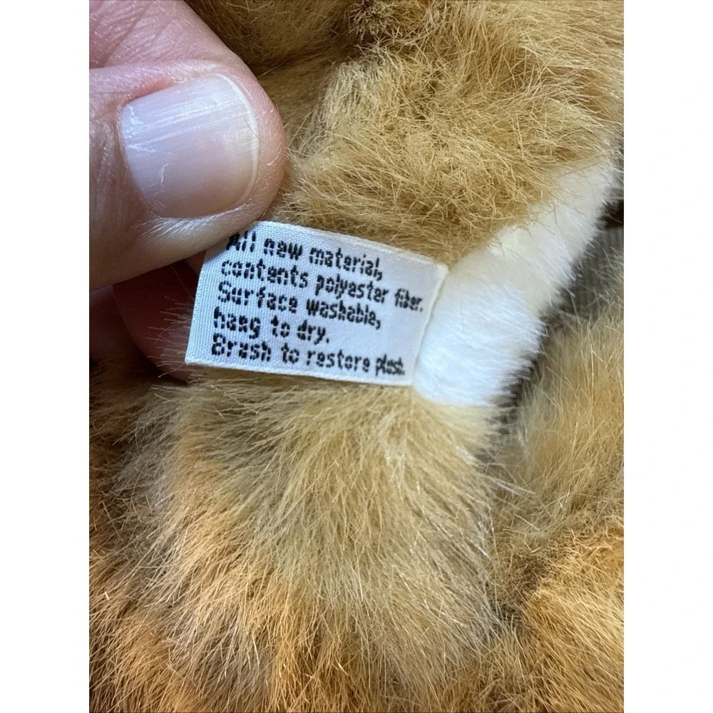 VTG WildKin Inc. Cat Backpack Kitty Plush Ginger Garfield Korea 80s 90s Faux Fur